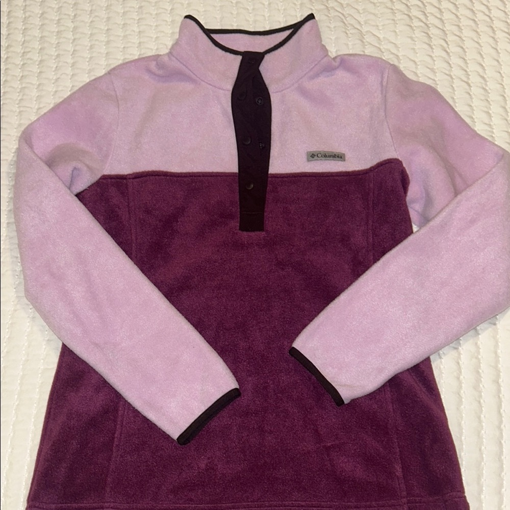 Columbia Purple and Lavender Fleece Pullover